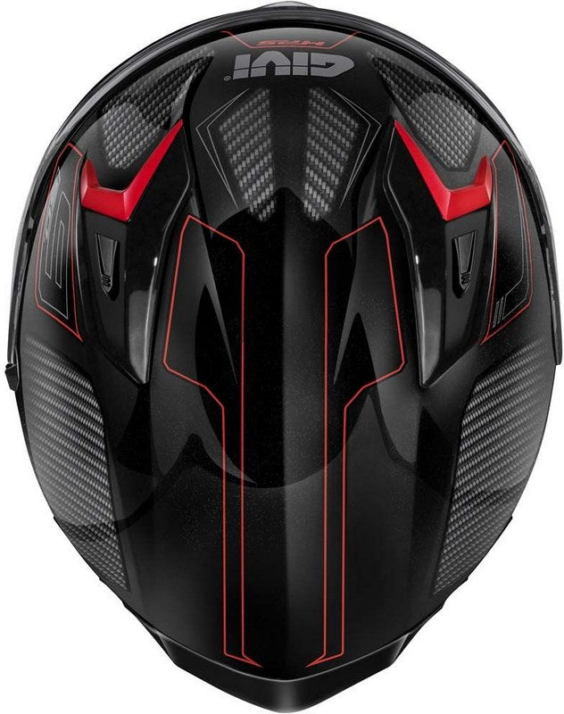 Givi / ジビ フルフェイスヘルメット 50.9 ENIGMA ブラック/チタン/レッド サイズ 54/XS | H509FNGBR54