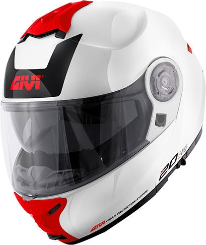GIVI / ジビ X.20 EXPEDITION EVO ホワイト/レッド サイズ M | HX20FEVWH58