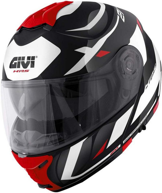 Givi / ジビ フリップアップヘルメット X.21 EVO NUMBER ブラック/ホワイト/レッド サイズ 63/XXL | HX21RNBBR63