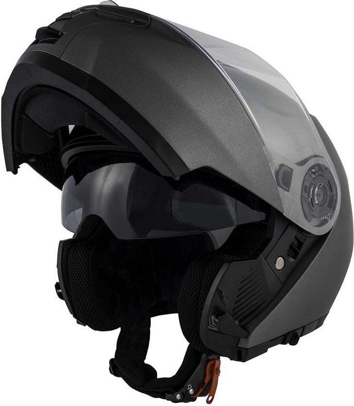 Givi / ジビ フリップアップヘルメット X.21 EVO SOLID マットチタン サイズ 54/XS | HX21SG76854