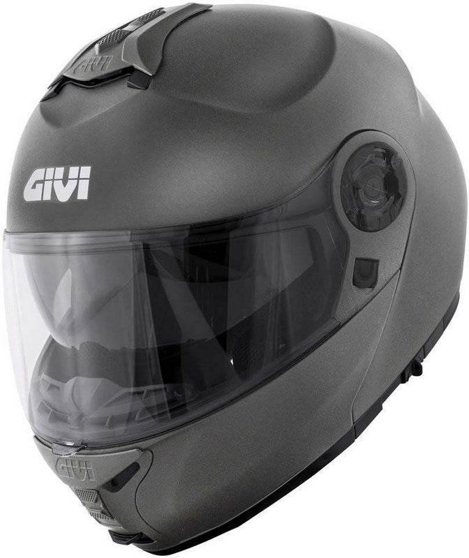 Givi / ジビ フリップアップヘルメット X.21 EVO SOLID マットチタン サイズ 58/M | HX21SG76858