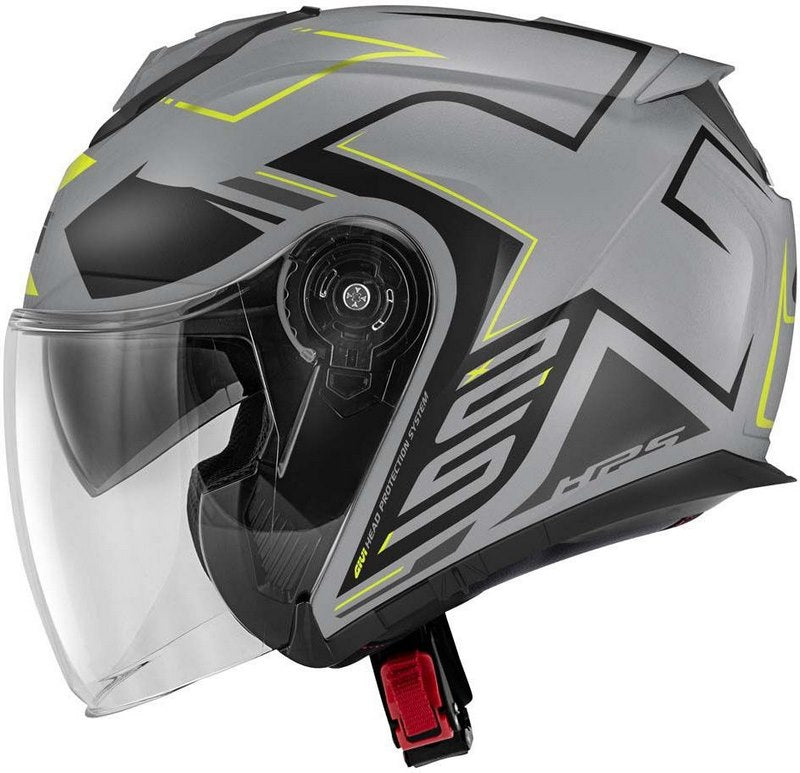 Givi / ジビ ジェットヘルメット X.25 TRACE マットグレー/ブラック/イエロー サイズ 63/XXL | HX25FTCGY63