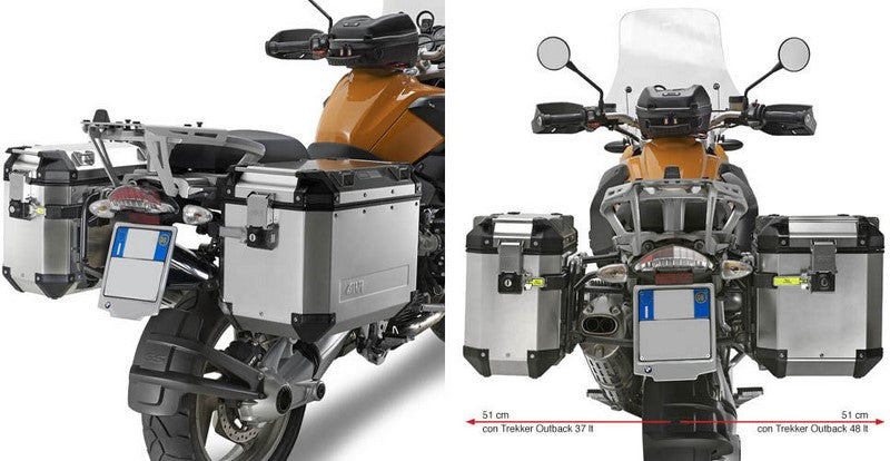 Givi / ジビ サイドラック スチールパイプ Trekker Outback(トレッカーアウトバック) | PL684CAM