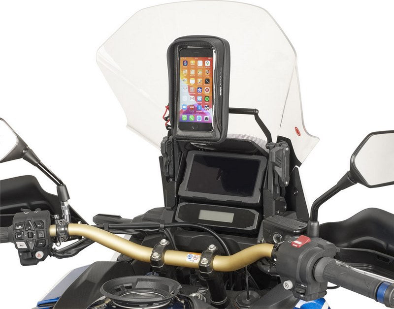 GIVI / ジビ Smart phone / GPS ジビ S958B ハンドルバーマウンティングホルダー- サイズ 97x189mm- window