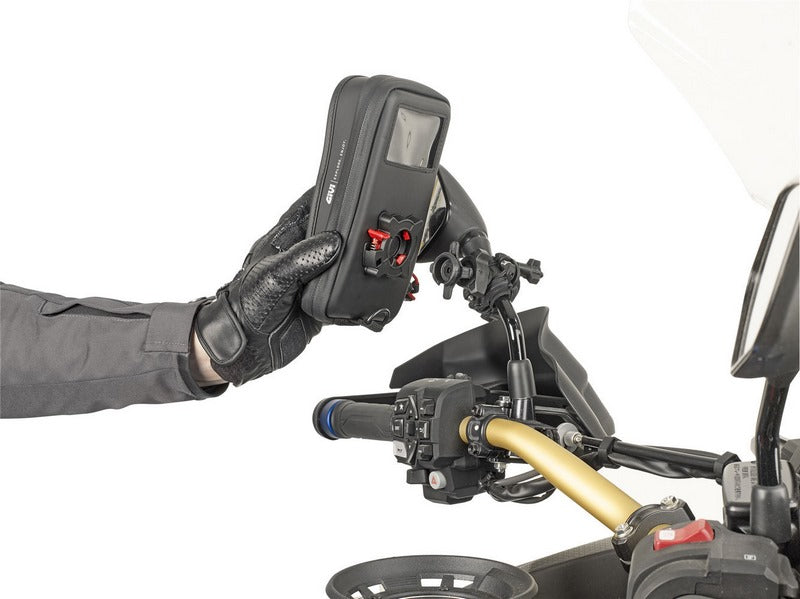 GIVI / ジビ Smart phone / GPS ジビ S958B ハンドルバーマウンティングホルダー- サイズ 97x189mm- window