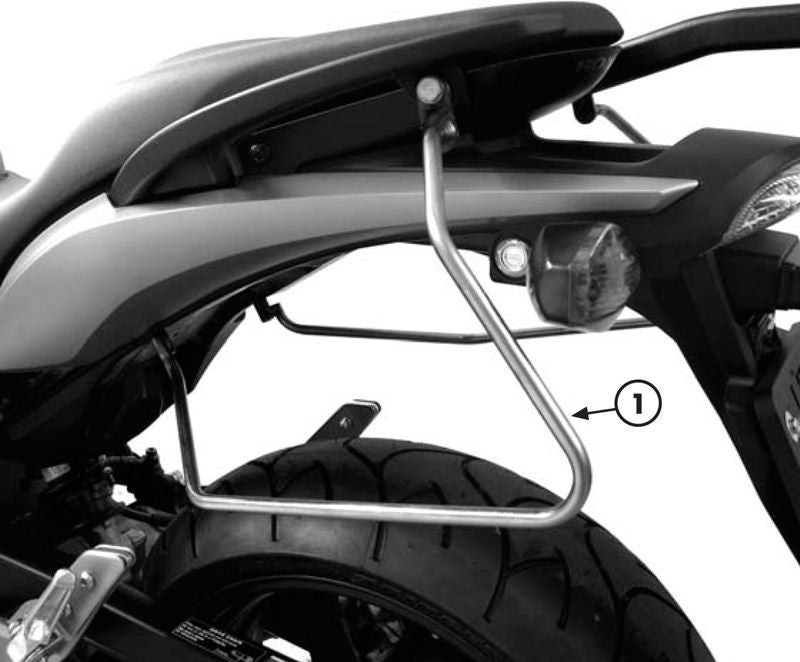 GIVI / ジビ CB 600 F HORNET / HORNET ABS (07-08) チューブ状サイドケース ホルダー for ャtトバッグ | T219