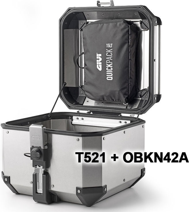 GIVI / ジビ T521 Quickpack ケースリッド Alaska- Dolomiti- TREKKER（トレッカー） Outback アウトバック OBKN- 15 liters | T521