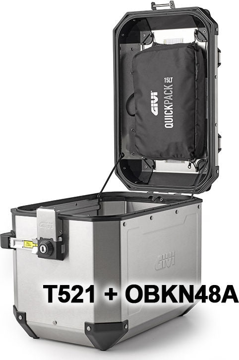 GIVI / ジビ T521 Quickpack ケースリッド Alaska- Dolomiti- TREKKER（トレッカー） Outback アウトバック OBKN- 15 liters | T521