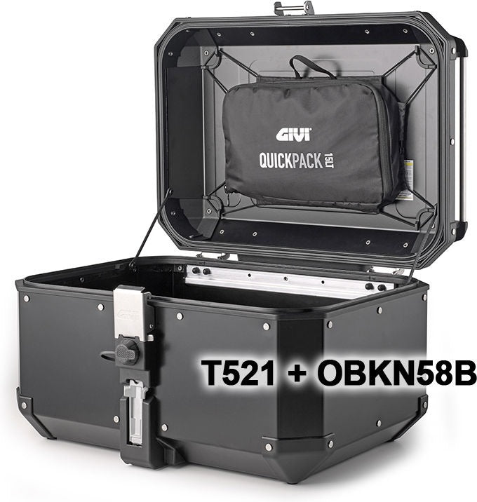 GIVI / ジビ T521 Quickpack ケースリッド Alaska- Dolomiti- TREKKER（トレッカー） Outback アウトバック OBKN- 15 liters | T521