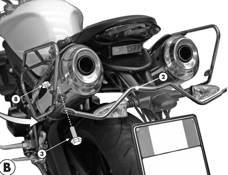 Givi / ジビ イージーロック/ソフトバッグ用サイドバッグサポート | TE705