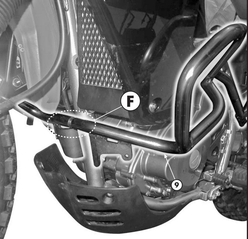 GIVI / ジビ Crash bars for Kawasaki KLR 650 Enduro (07-20) | TN421