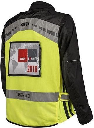 GIVI / ジビ High visibility vest with reflective bands Fluo Yellow- L/XL | VEST02LXL