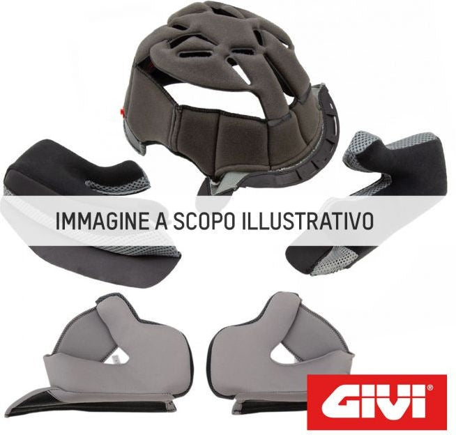 GIVI / ジビ ライニング + チークパッド ブラック サイズ M | Z717B58R