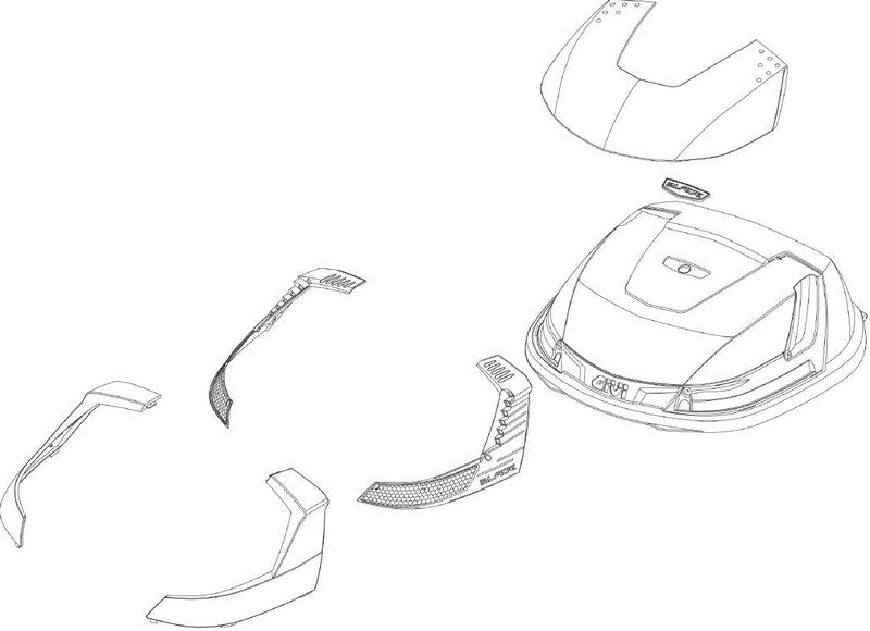 GIVI / ジビ Lid For B37 Blade - ブラック | ZB37CNM