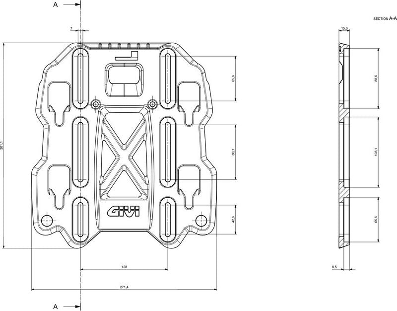 Givi / ジビ Fastening system キャリア for GRT709 | ZGRT709FS