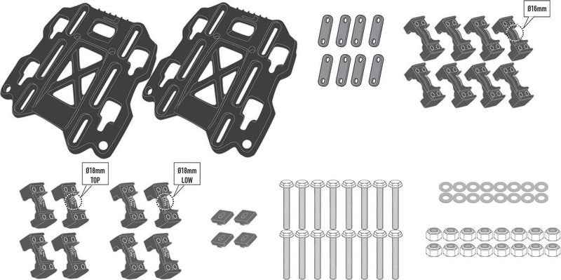 Givi / ジビ Fastening system キャリア for GRT709 | ZGRT709FS
