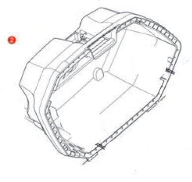 GIVI / ジビ ケース BASE V37Nt-V37Nnt 右側 | ZV37FNTMDX