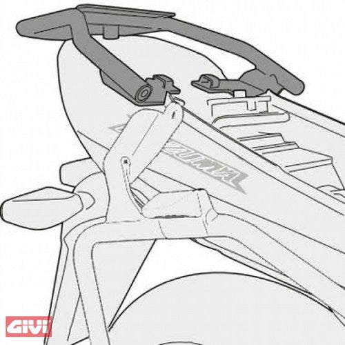 GIVI / ジビ トップケースラック ブラック MONOLOCKスーツケース用 | SR3103