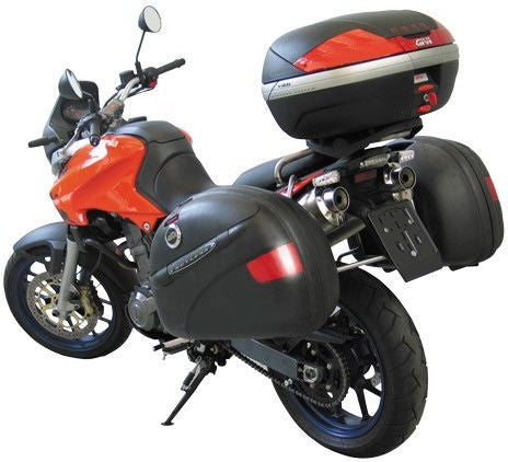 PEGASO 650 STRADA / TRAIL (05-08) トップ ケース ホルダー for モノキー ケース M5付-プレート | SR79