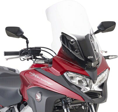 Givi / ジビ ウインドスクリーン Honda Crossrunner 17- クリア dim. HxW 55x42 cm | D1157ST