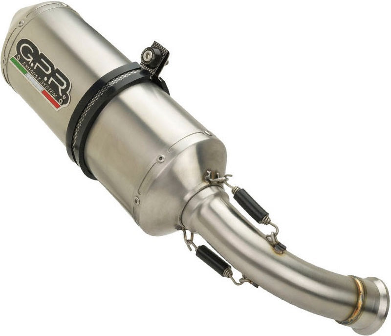 GPR / ジーピーアール Original For Aprilia Mana 850 - Gt 2007/16 Homologated Silencer With Mid Manifold Satinox | A.46.SAT
