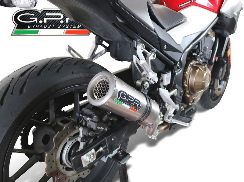 GPR / ジーピーアール Original For Honda Cb 500 X 2016/18 E4 レーシング  Full Exhaust M3 Titanium Natural  | CO.H.244.RACE.M3.TN