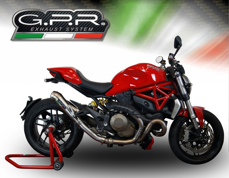 GPR / ジーピーアール Original For Ducati Monster 1200 S/R 2014/16 Homologated スリッポンエキゾースト  Powercone Evo | D.112.PCEV