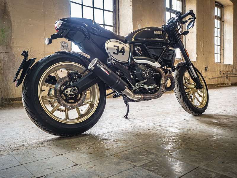 GPR / ジーピーアール Original For Ducati Scrambler 800 2015/16 Homologated スリッポンエキゾースト  M3 Black Titanium  | D.118.HOM.M3.BT