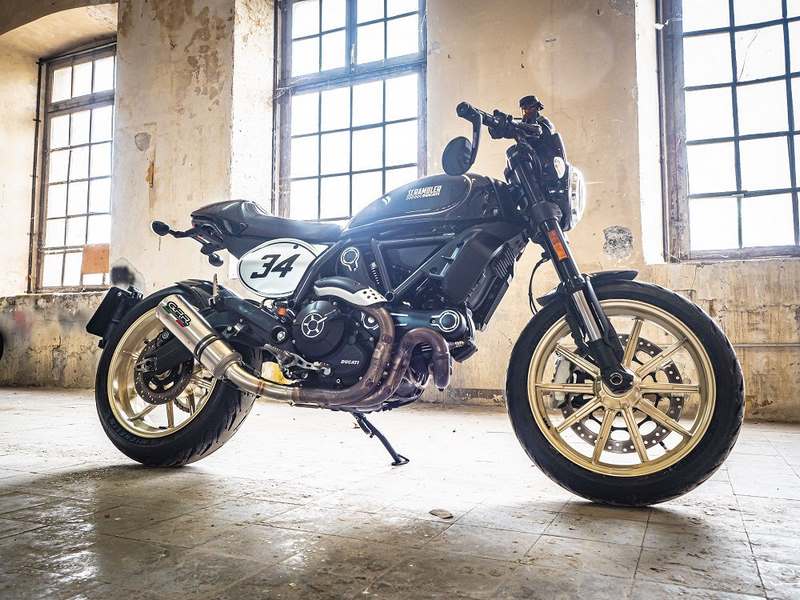 GPR / ジーピーアール Original For Ducati Scrambler 800 2015/16 Homologated スリッポンエキゾースト  M3 Titanium Natural  | D.118.HOM.M3.TN