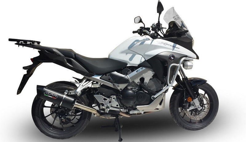 GPR / ジーピーアール Original For Honda Crossrunner 800 2017/20 E4 Homologated スリッポンエキゾースト  Furore Evo4 Nero | E4.241.FUNE