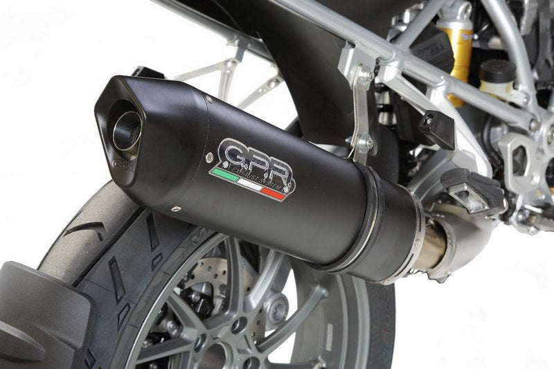 GPR / ジーピーアール Original For Bmw R 1200 Gs 2017/18 E4 Homologated スリッポンエキゾースト  Furore Evo4 Nero | E4.BM.103.FNE4