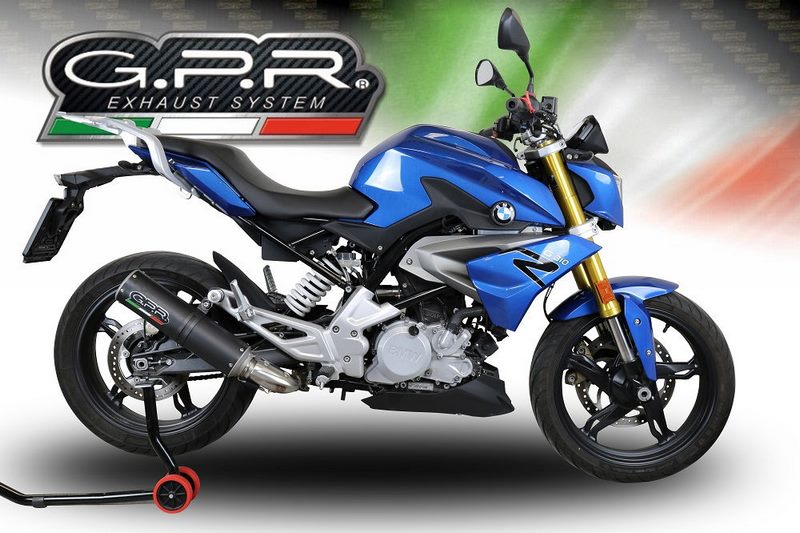 GPR / ジーピーアール Original For Bmw G 310 R 2017/20 E4 Homologated Full Exhaust Catalized M3 Black Titanium  | E4.BM.CAT.93.M3.BT