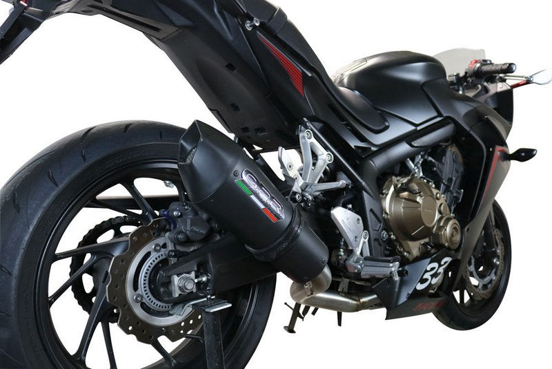 GPR / ジーピーアール Original For Honda Cbr 650 F 2017/18 E4 Homologated Full Exhaust Catalized Gp Evo4 Black Titanium | E4.CO.H.249.1.CAT.GPAN.BLT