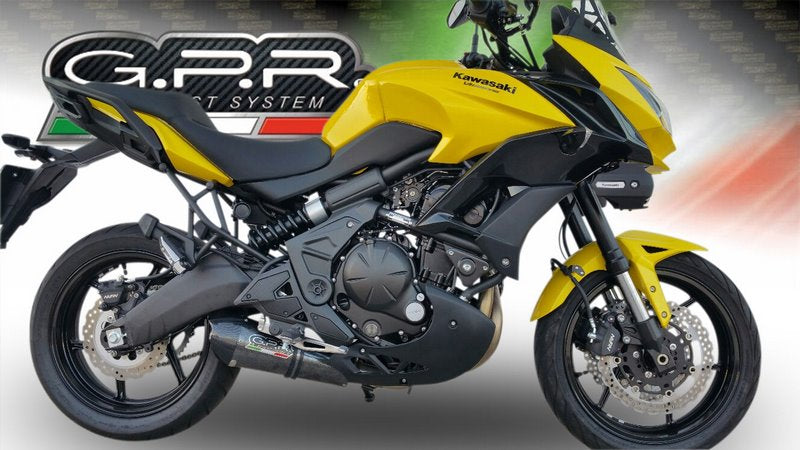 GPR / ジーピーアール Original For Kawasaki Versys 650 2017/20 E4 Homologated Full Exhaust Catalized Gp Evo4 Poppy | E4.CO.K.169.CAT.GPAN.PO