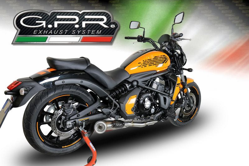 GPR / ジーピーアール Original For Kawasaki Vulcan 650 2018/20 E4 Homologated Full Exhaust Catalized Powercone Evo | E4.CO.K.172.CAT.PCEV