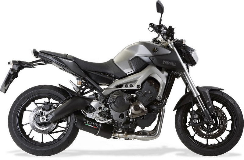 GPR / ジーピーアール Original For Yamaha Mt-09 / Fz-09 2017/20 E4 Homologated Full Exhaust Catalized Furore Evo4 Nero | E4.CO.Y.195.CAT.FNE4