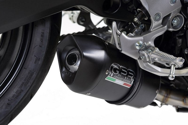 GPR / ジーピーアール Original For Yamaha Mt-09 / Fz-09 2017/20 E4 Homologated Full Exhaust Catalized Furore Evo4 Nero | E4.CO.Y.195.CAT.FNE4