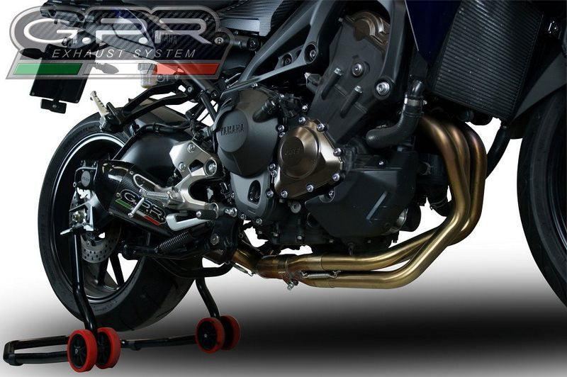 GPR / ジーピーアール Original For Yamaha Mt-09 Tracer/Fj-09 Tr 2017/20 E4 Homologated Full Exhaust Catalized Gp Evo4 Poppy | E4.CO.Y.201.CAT.GPAN.PO