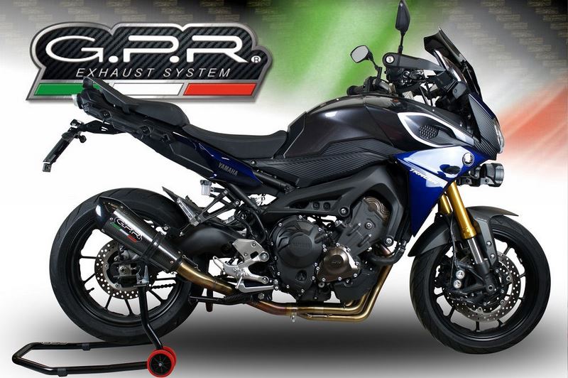 GPR / ジーピーアール Original For Yamaha Mt-09 Tracer/Fj-09 Tr 2017/20 E4 Homologated Full Exhaust Catalized Gp Evo4 Poppy | E4.CO.Y.202.CAT.GPAN.PO