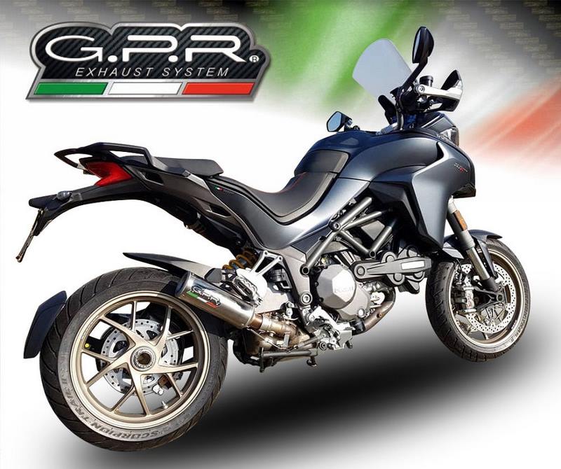 GPR / ジーピーアール Original For Ducati Multistrada 1260 2018/20 E4 Homologated スリッポンエキゾースト  M3 Titanium Natural  | E4.D.130.M3.TN