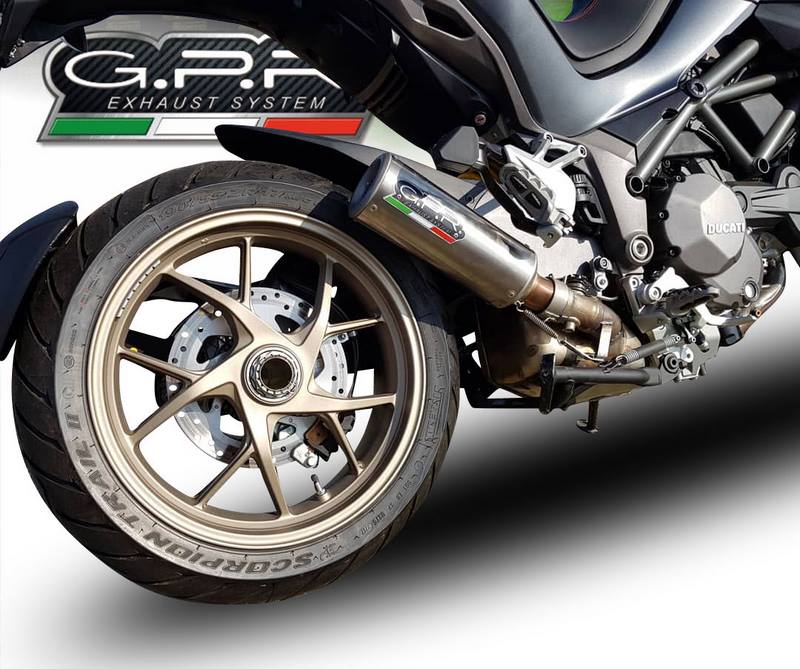 GPR / ジーピーアール Original For Ducati Multistrada 1260 2018/20 E4 Homologated スリッポンエキゾースト  M3 Titanium Natural  | E4.D.130.M3.TN