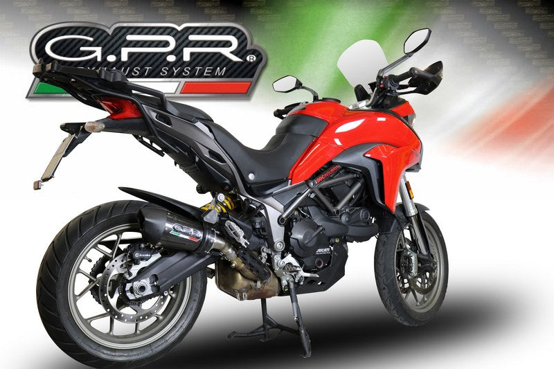 GPR / ジーピーアール Original For Ducati Multistrada 950 2017/20 E4 Homologated スリッポンエキゾースト  Gp Evo4 Poppy | E4.D.131.GPAN.PO