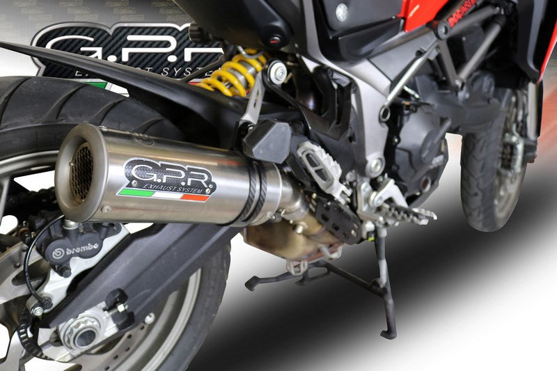 GPR / ジーピーアール Original For Ducati Multistrada 950 2017/20 E4 Homologated スリッポンエキゾースト  M3 Titanium Natural  | E4.D.131.M3.TN