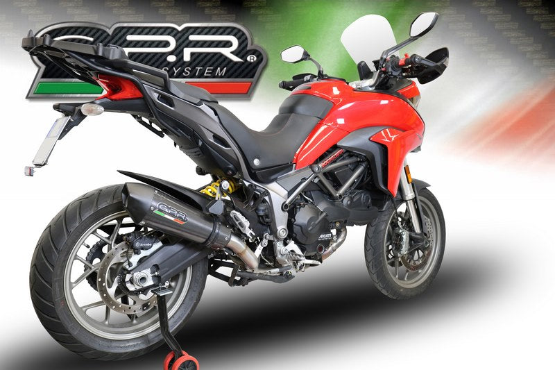 GPR / ジーピーアール Original For Ducati Multistrada 950 2017/20 E4 Homologated Full Exhaust Catalized Gp Evo4 Poppy | E4.D.132.CAT.GPAN.PO