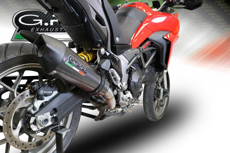 GPR / ジーピーアール Original For Ducati Multistrada 950 2017/20 E4 Homologated Full Exhaust Catalized Gp Evo4 Poppy | E4.D.132.CAT.GPAN.PO