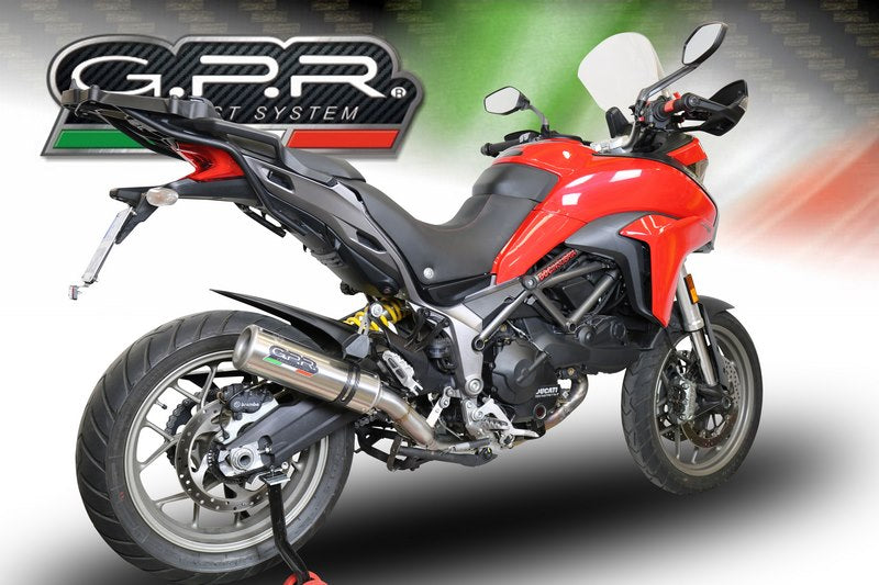 GPR / ジーピーアール Original For Ducati Multistrada 950 2017/20 E4 Homologated Slip-On Catalized M3 Titanium Natural  | E4.D.132.CAT.M3.TN
