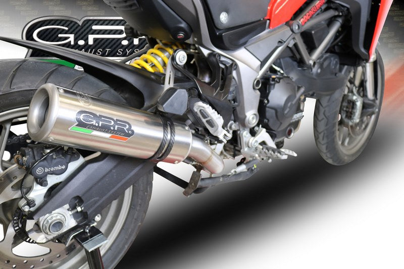 GPR / ジーピーアール Original For Ducati Multistrada 950 2017/20 E4 Homologated Slip-On Catalized M3 Titanium Natural  | E4.D.132.CAT.M3.TN