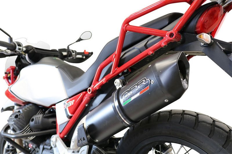 GPR / ジーピーアール Original For Moto Guzzi V85 Tt 2019/20 E4 Homologated スリッポンエキゾースト  Furore Evo4 Nero | E4.GU.61.FNE4
