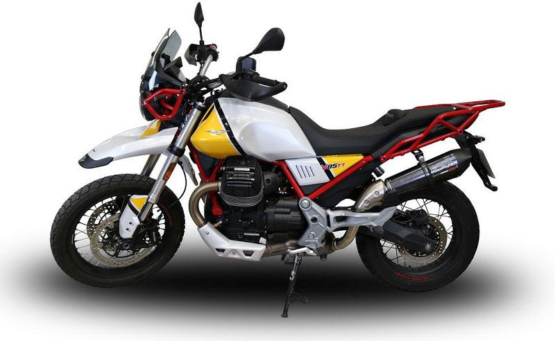 GPR / ジーピーアール Original For Moto Guzzi V85 Tt 2019/20 E4 Homologated スリッポンエキゾースト  Gp Evo4 Poppy | E4.GU.61.GPAN.PO