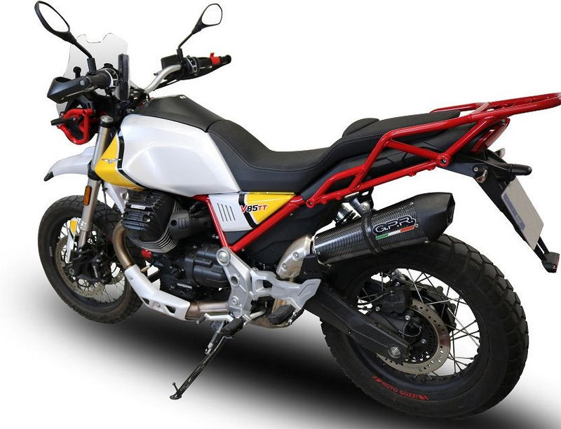 GPR / ジーピーアール Original For Moto Guzzi V85 Tt 2019/20 E4 Homologated スリッポンエキゾースト  Gp Evo4 Poppy | E4.GU.61.GPAN.PO